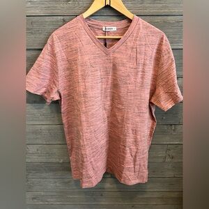 Men's Pink V-Neck T-Shirt